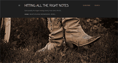 Desktop Screenshot of hittingalltherightnotes.com