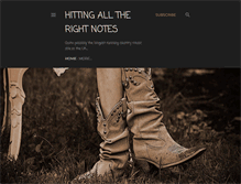 Tablet Screenshot of hittingalltherightnotes.com